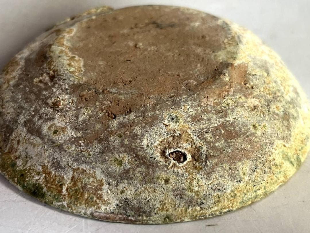 須恵器■古い時代物皿 土器 発掘皿 引っ付き痕 古玩 古美術 時代物 骨董品■