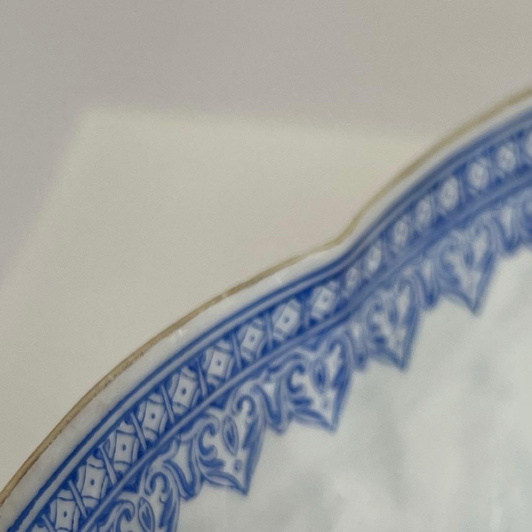 中国清時代　乾隆年製　白磁胎人物画　大鉢　27.2㎝　東さ7-0525④