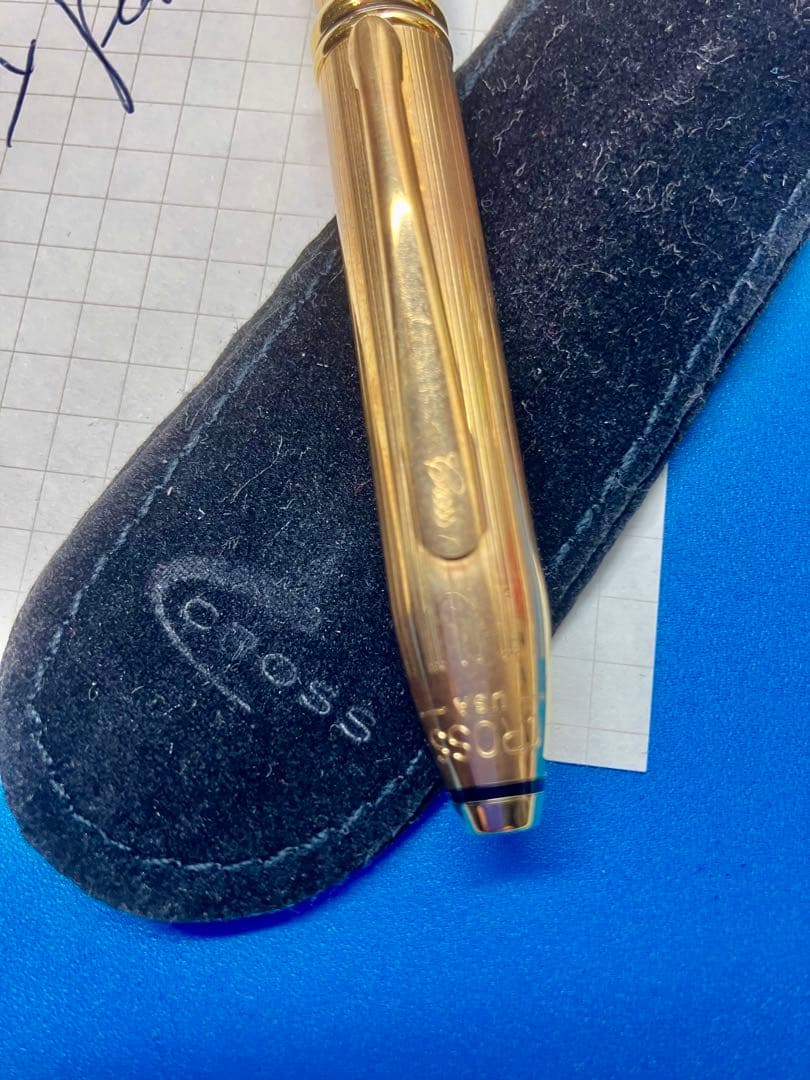 米国Cross 社製ゴールド ボールペン 専用ケース付きタウンゼント