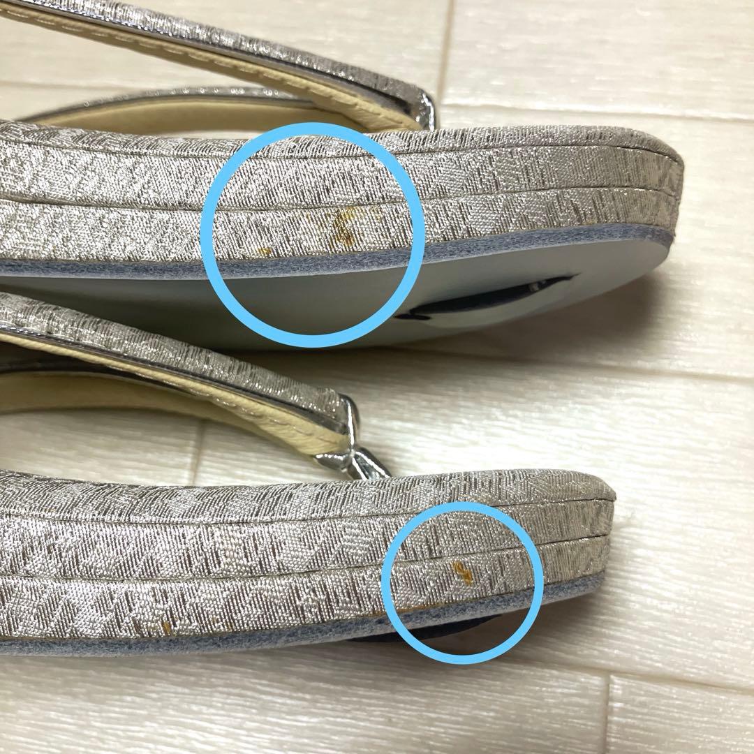 《未使用》草履バッグセット　シルバー