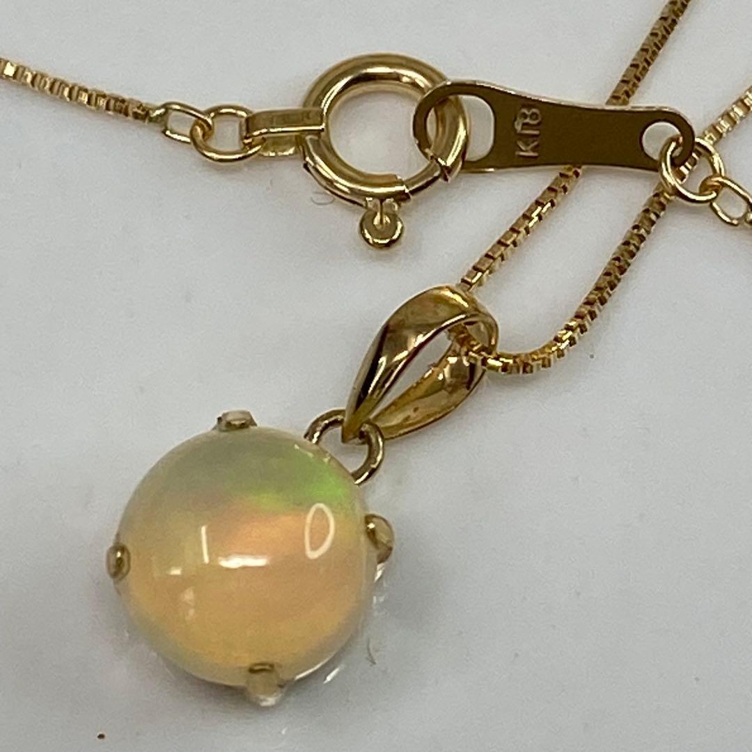 専用　k18YG オパール　ネックレス　作り