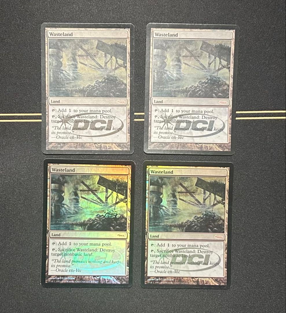 【4枚セット】不毛の大地_ジャッジFOIL