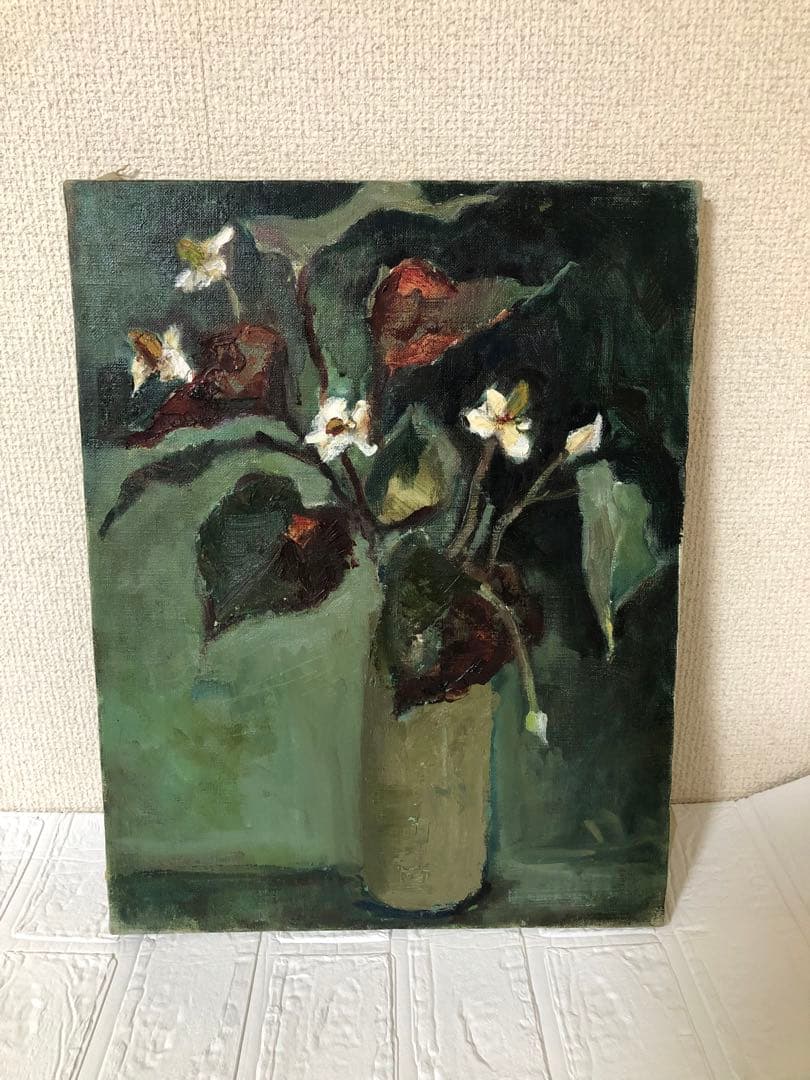 油絵（花瓶の花）Ｆ6