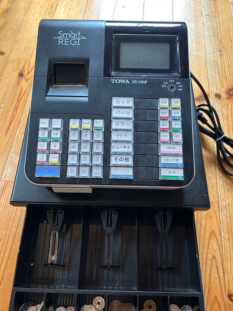 TOWA SX-150H レジスター 鍵付き ロール紙×5束