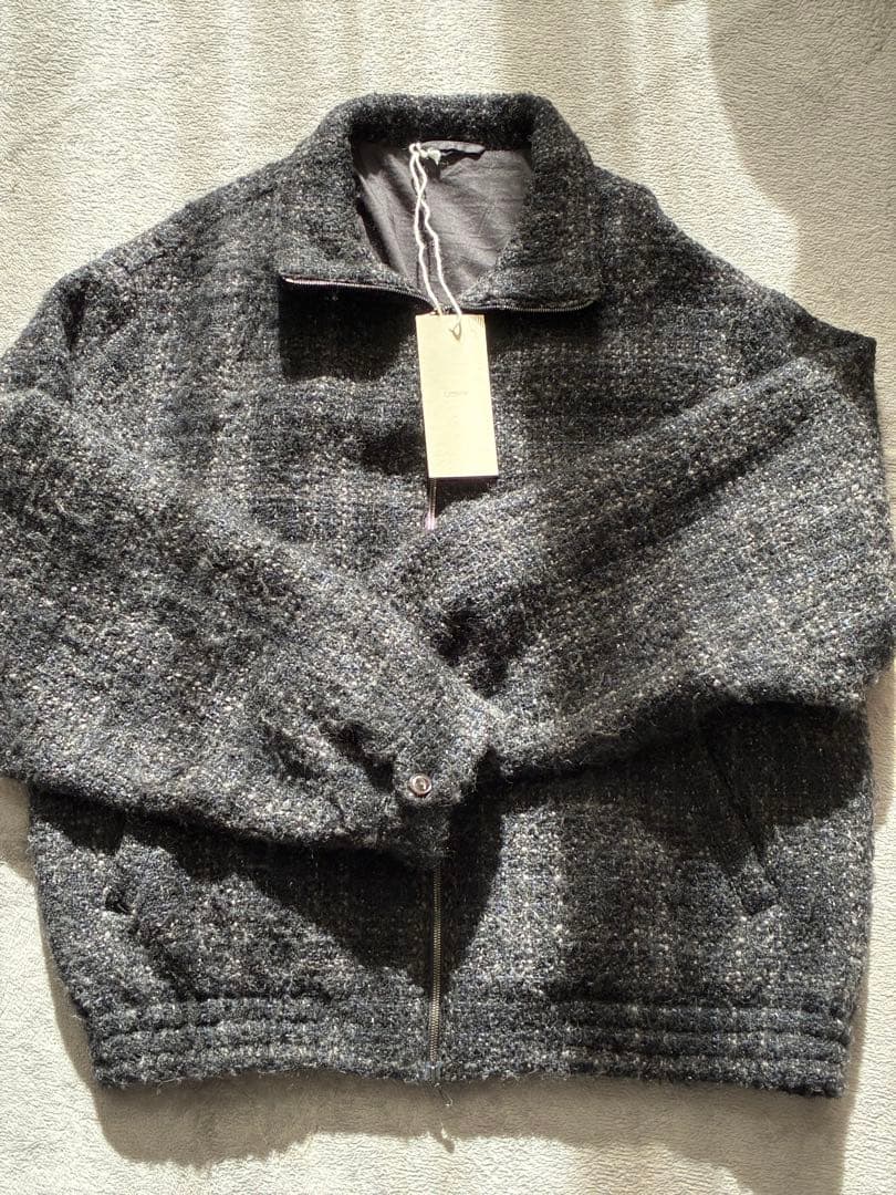 LIDNM ALPACA SILK TWEED ZIP サイズM