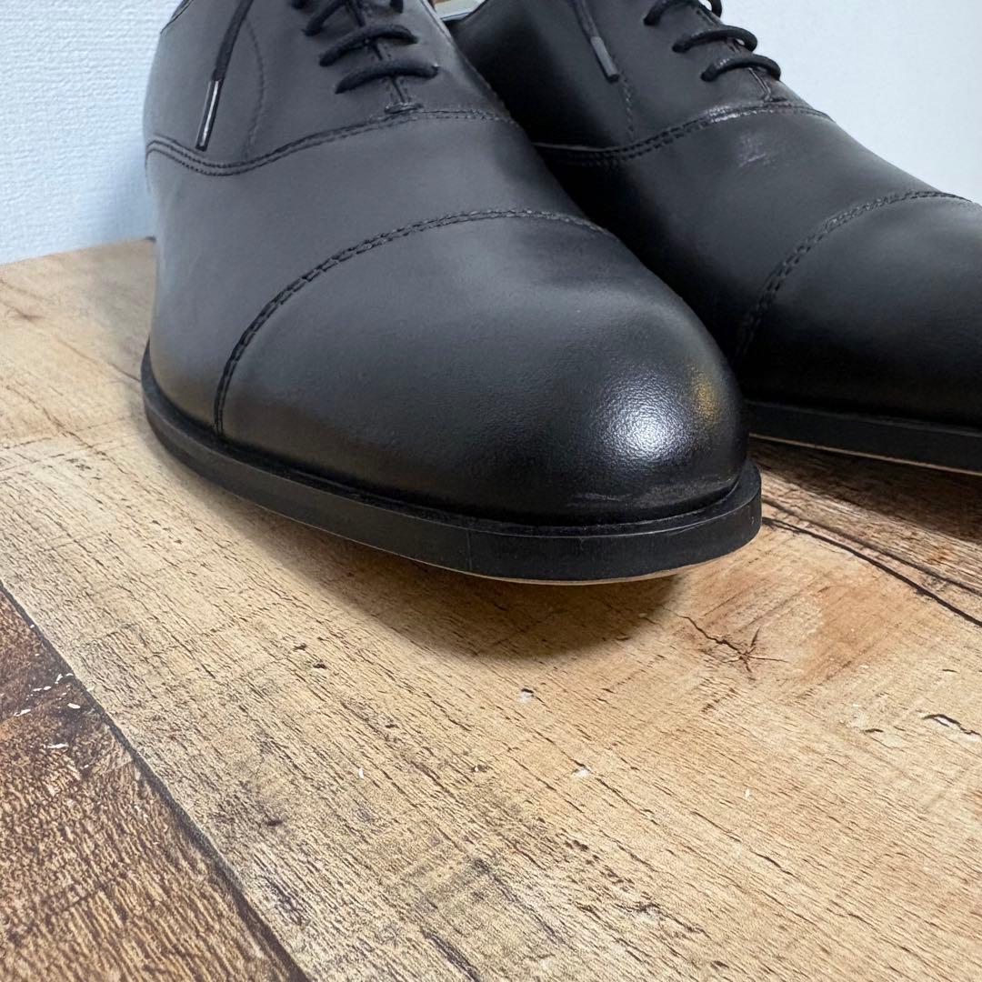 【新品未使用品】UNLINE 本革 ストレートチップ 41 ブラック