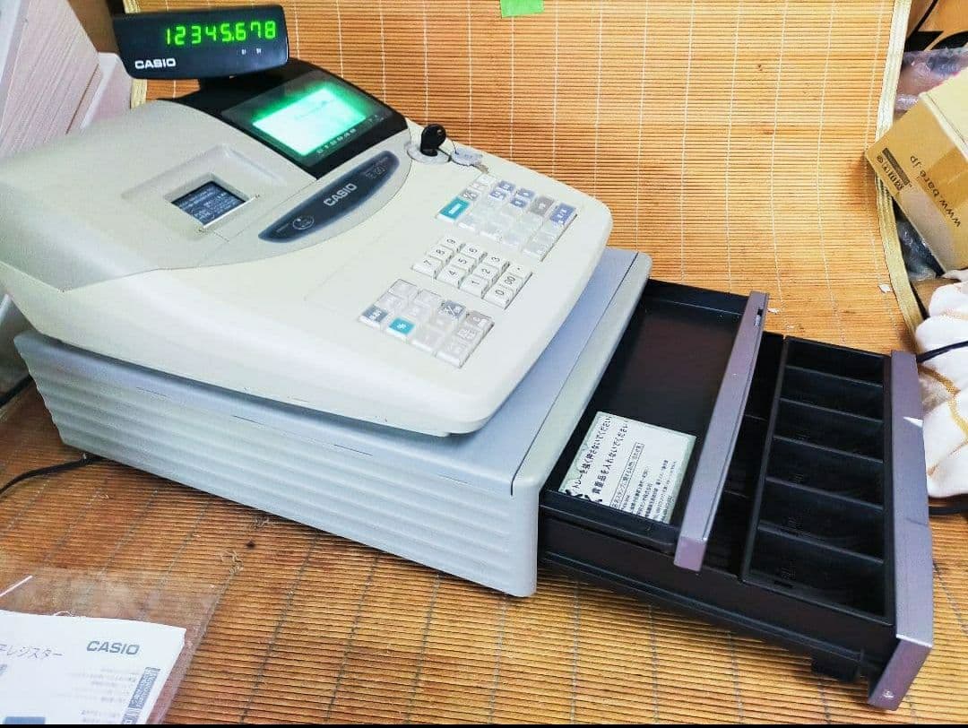 カシオレジスター　TE-120　フル設定込み　送料無料　人気機種　770684