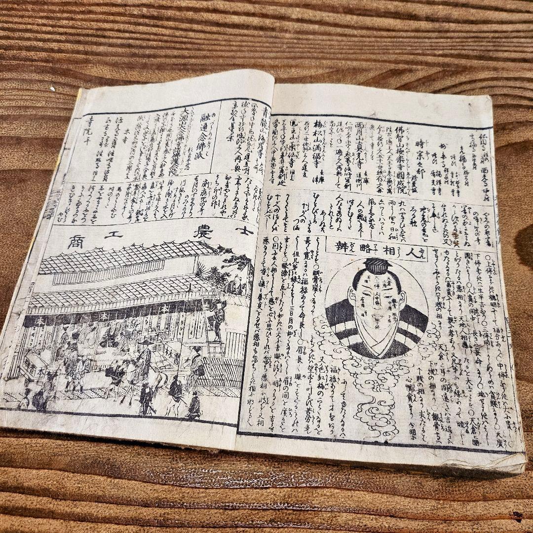 n9384 古い和本 永代節用無盡藏 巻の下のみ 江戸文久4年 絵入漢字 古書