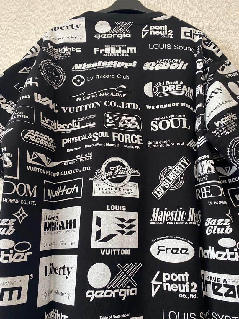 極美品　即日発送　人気　ルイヴィトン tシャツ ヴァージルアブロー　ブラック