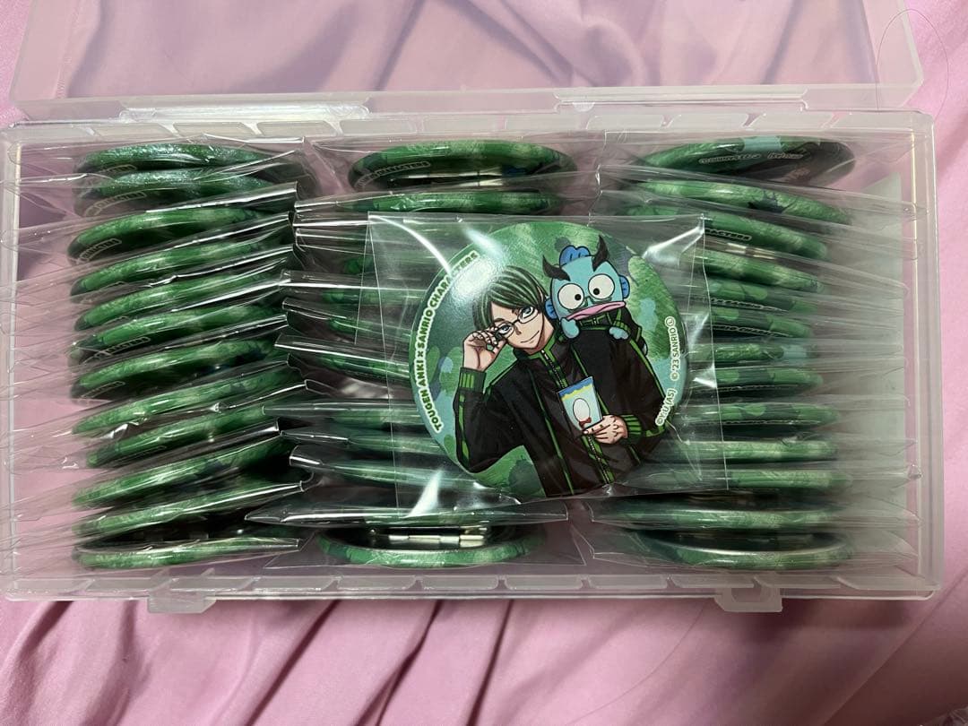 桃源暗鬼 サンリオ 缶バッジ 遊摺部従児 ハンギョドン まとめ売り