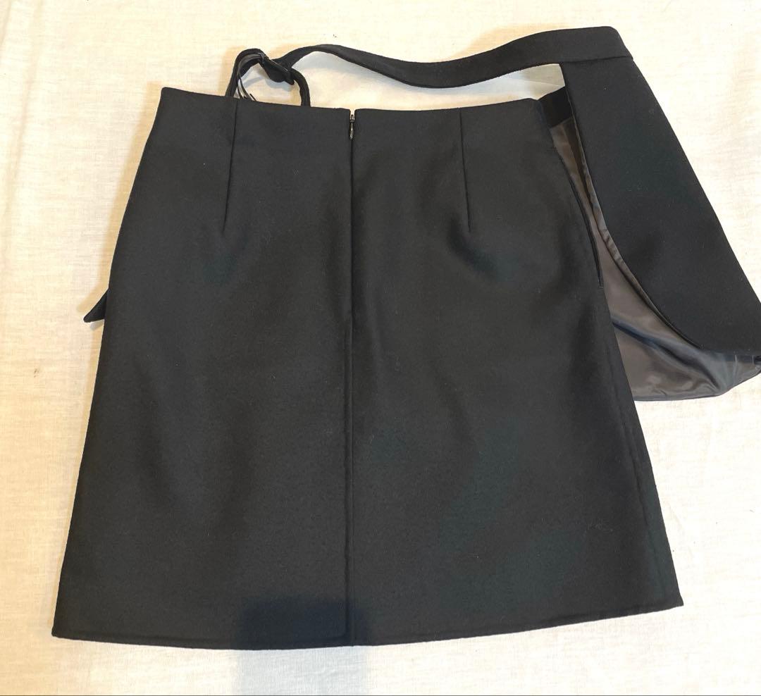 BOWTE バウト【定価82,500円】ウール メルトンリバー ベルト スカート