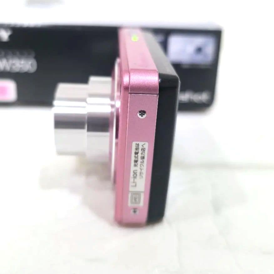 357【美品】SONY Cyber-shot DSC-W350 ピンク コンデジ