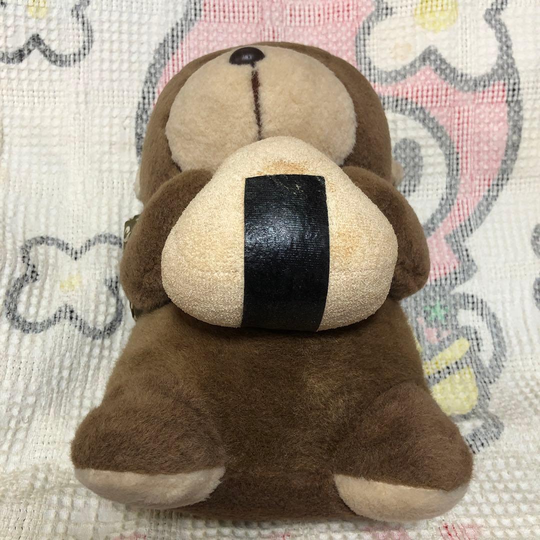 ハニートイズ　クマジロー　約32cm 大きなぬいぐるみ　中古品 昭和レトロ