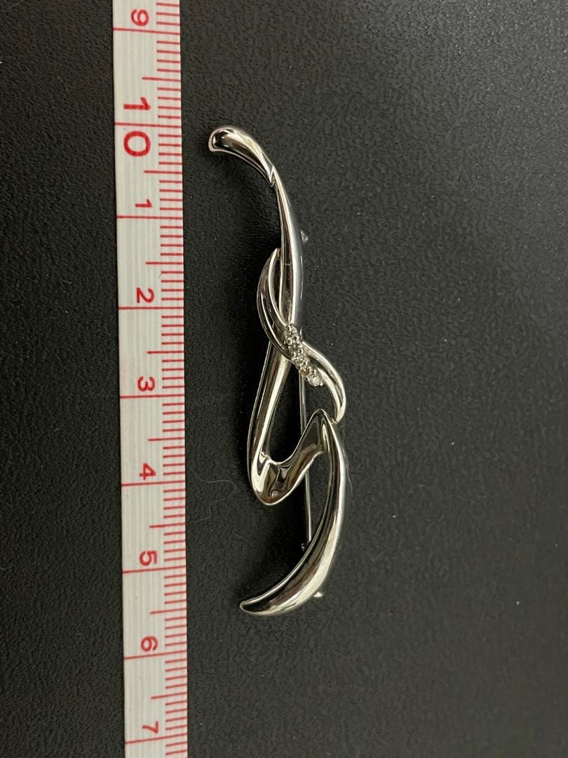 PT900 ダイヤモンド ブローチ