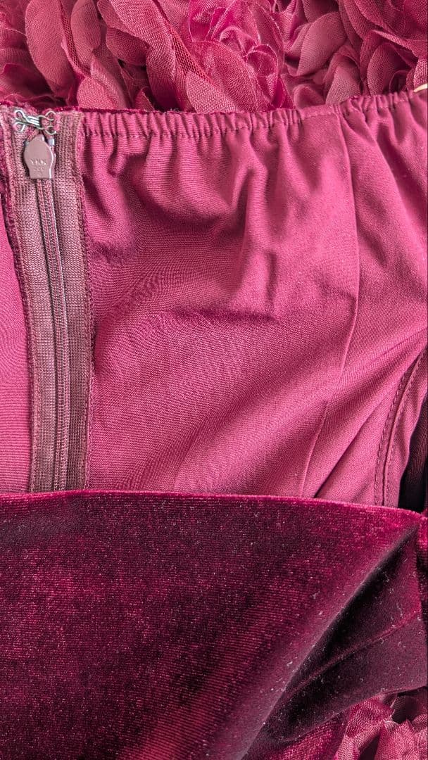 結婚式二次会パーティドレス バーガンディ ワインレッド オケージョン 新年会