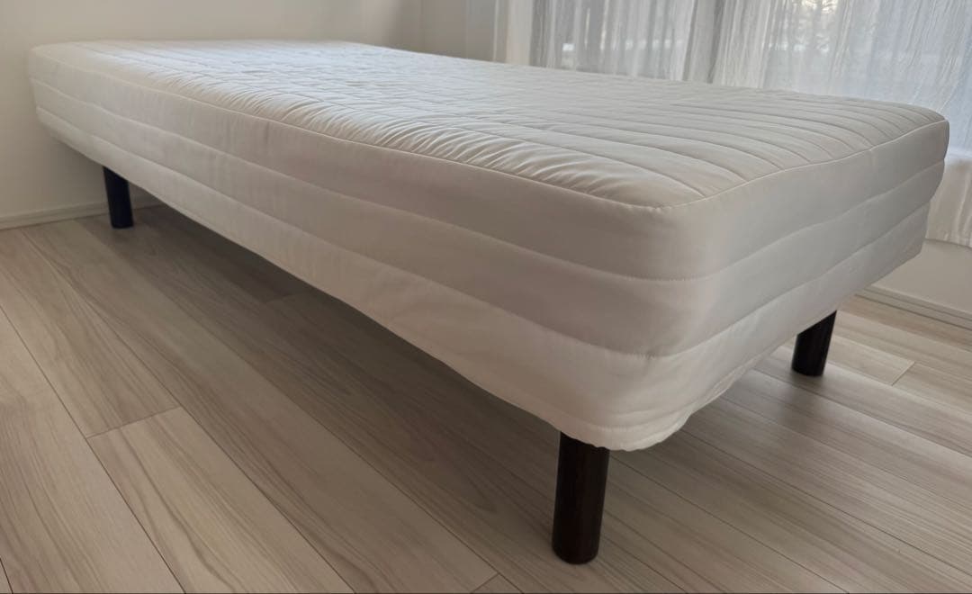 ✨美品✨ 無印良品 脚付マットレス　ポケットコイル　シングル　洗えるカバー