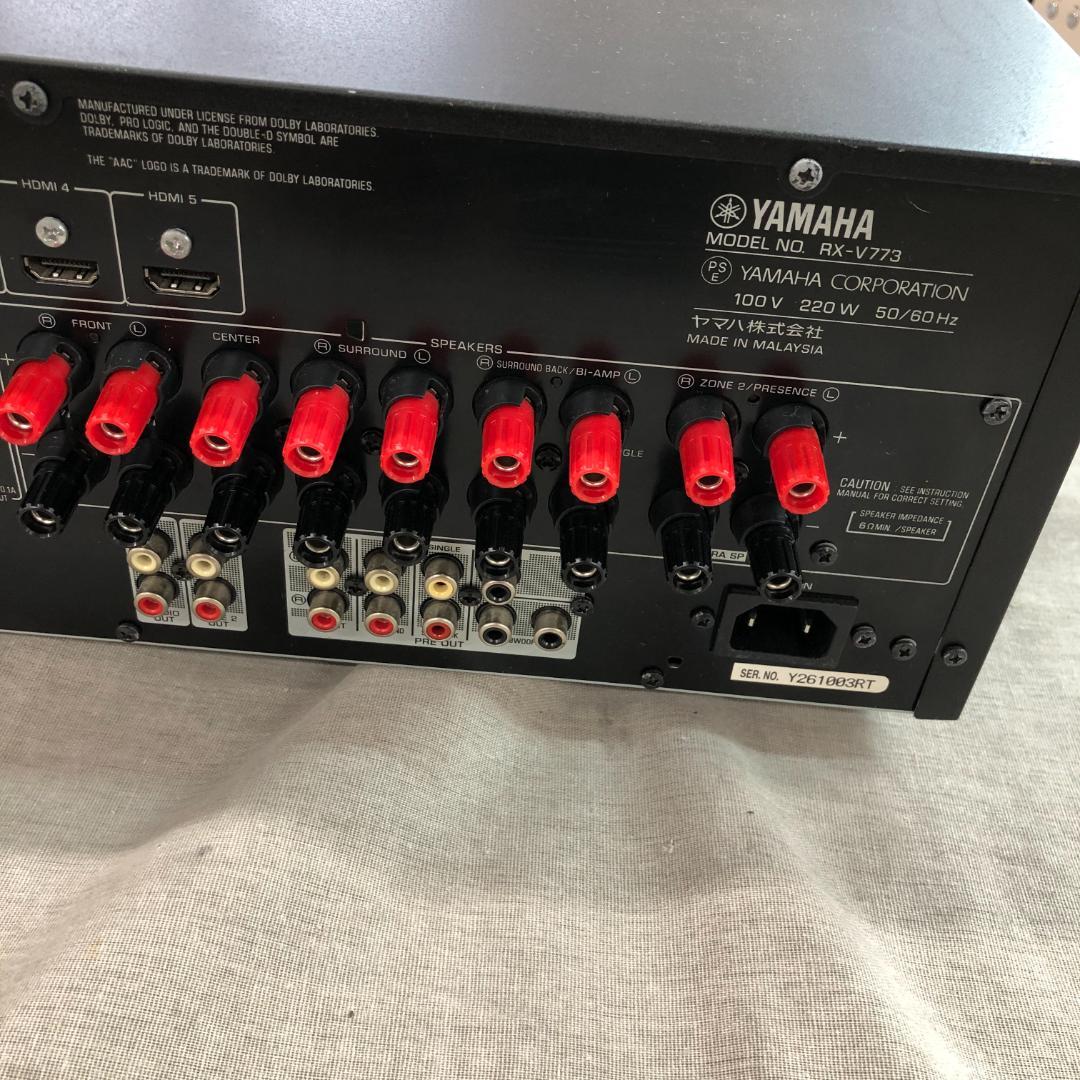 フ*ー様 YAMAHA 7.1ch AVレシーバー RX-V773(B)