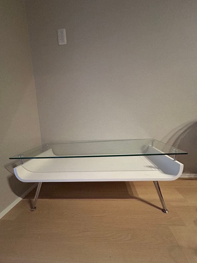 ガラステーブル机 (送料込み)
