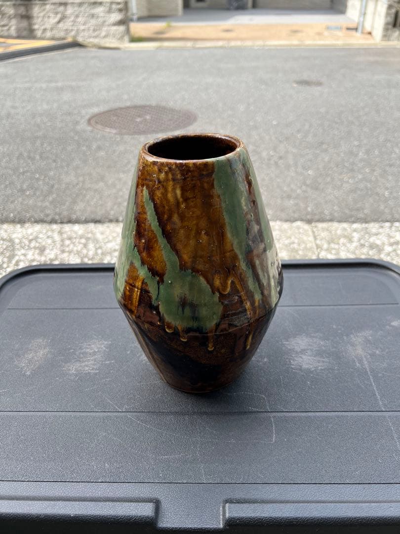花器 花瓶 骨董品 益子焼 小鹿田焼 民藝 古美術 古道具 用の美 アンティーク