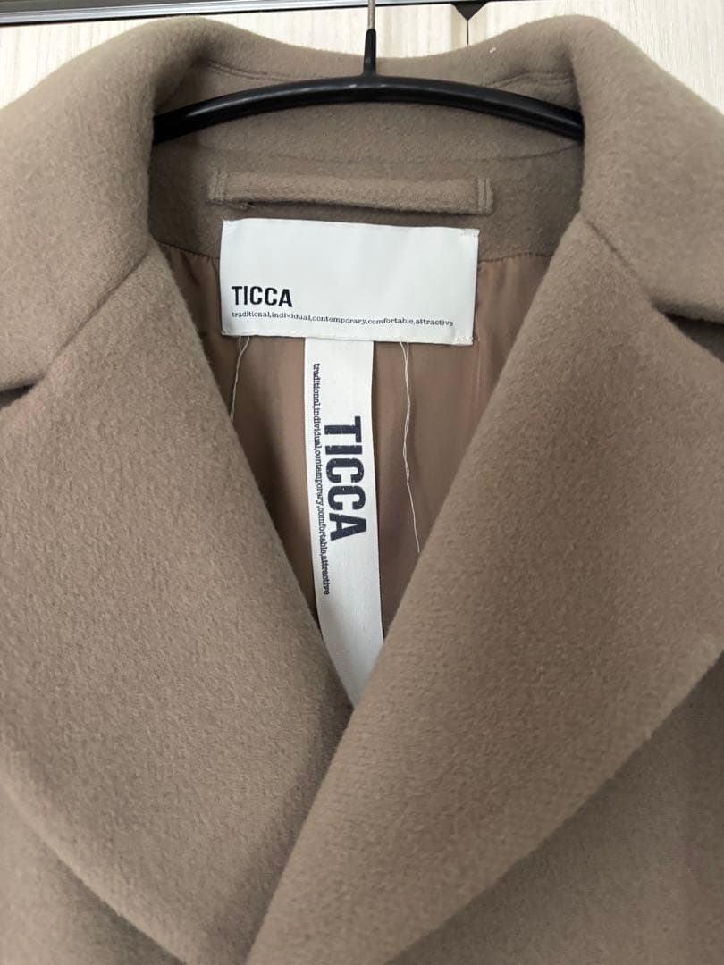 【美品】TICCA スピック&スパン別注 テントコート グレー ベージュ