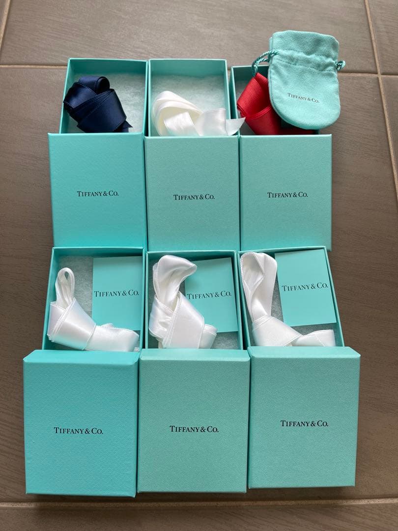 Tiffany & Co. ショップ袋 7点.空箱７点