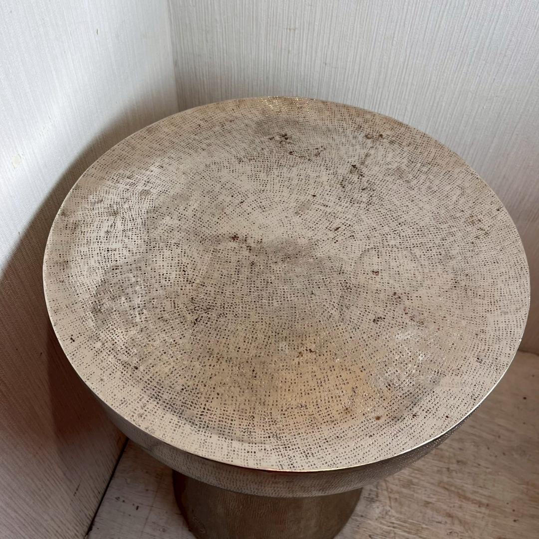 【廃盤希少】ZARA  アイアンスツール サイドテーブル メタリック