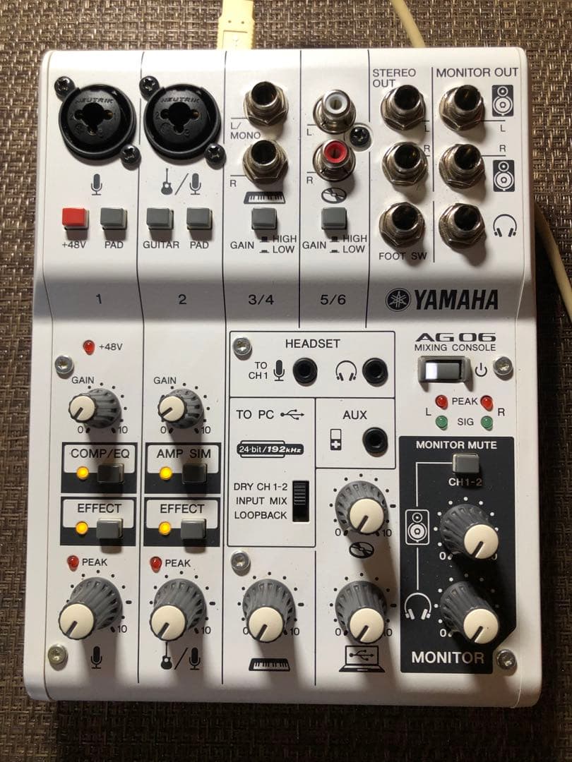 【Audio Interface】ヤマハ / AG06 中古品