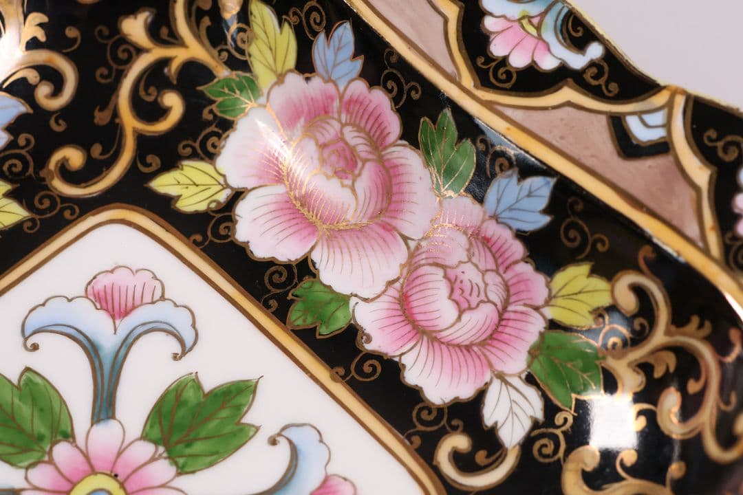 【CM290】オールドノリタケ 花図 プレート 皿 27.2cm 陶磁器