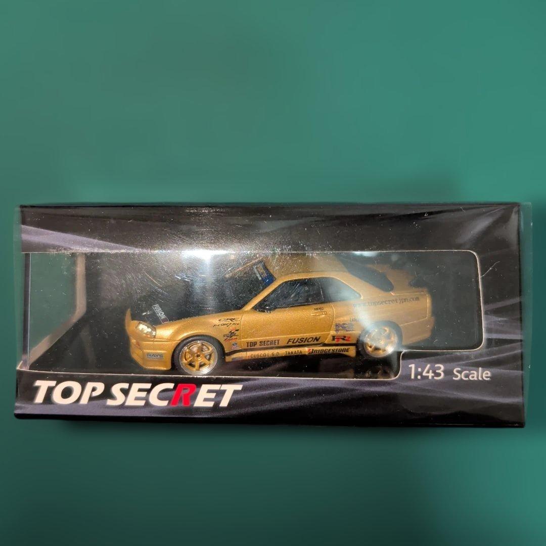 東京オートサロン限定　TOP SECRET　R34 GOLD 1/43