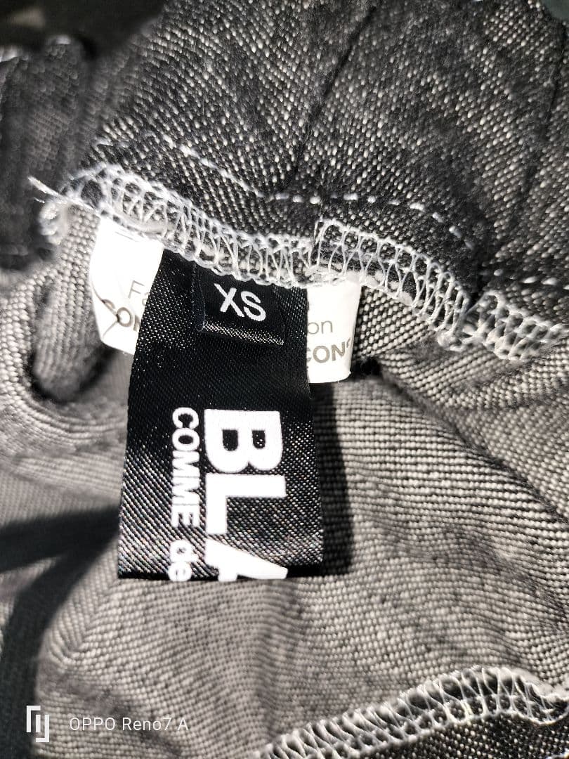 BLACKCOMMEdesGARCONS ブラックデニムサルエルパンツ