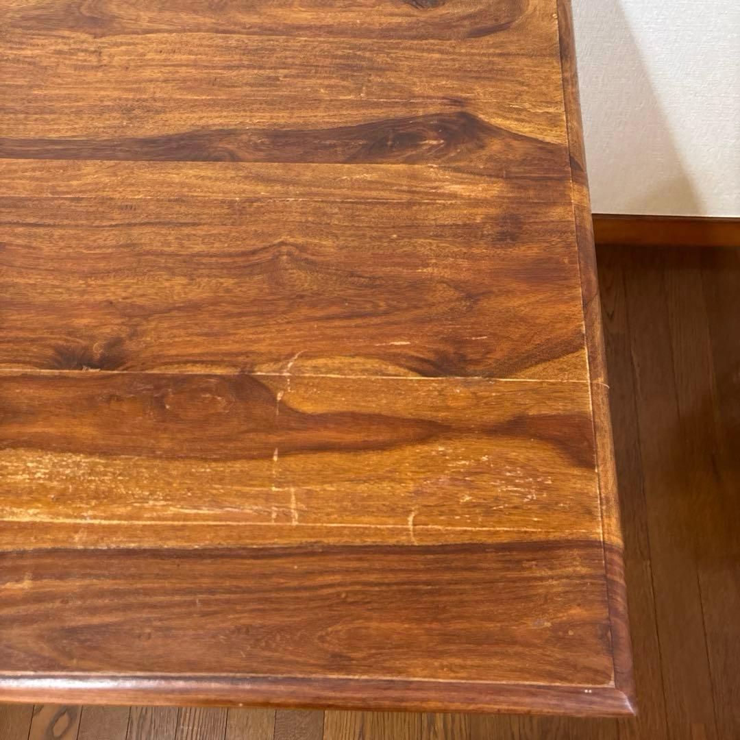 【良品】B-COMPANY ダイニングテーブル チェア ２脚 シーシャムウッド