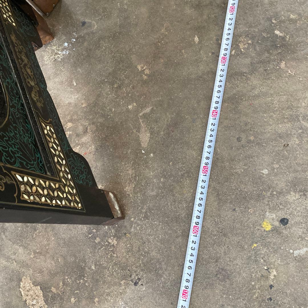 ひ*貨様 高級 天水中国 飛天漆器 螺鈿彫刻 屏風 天然木 4枚 パーテーション