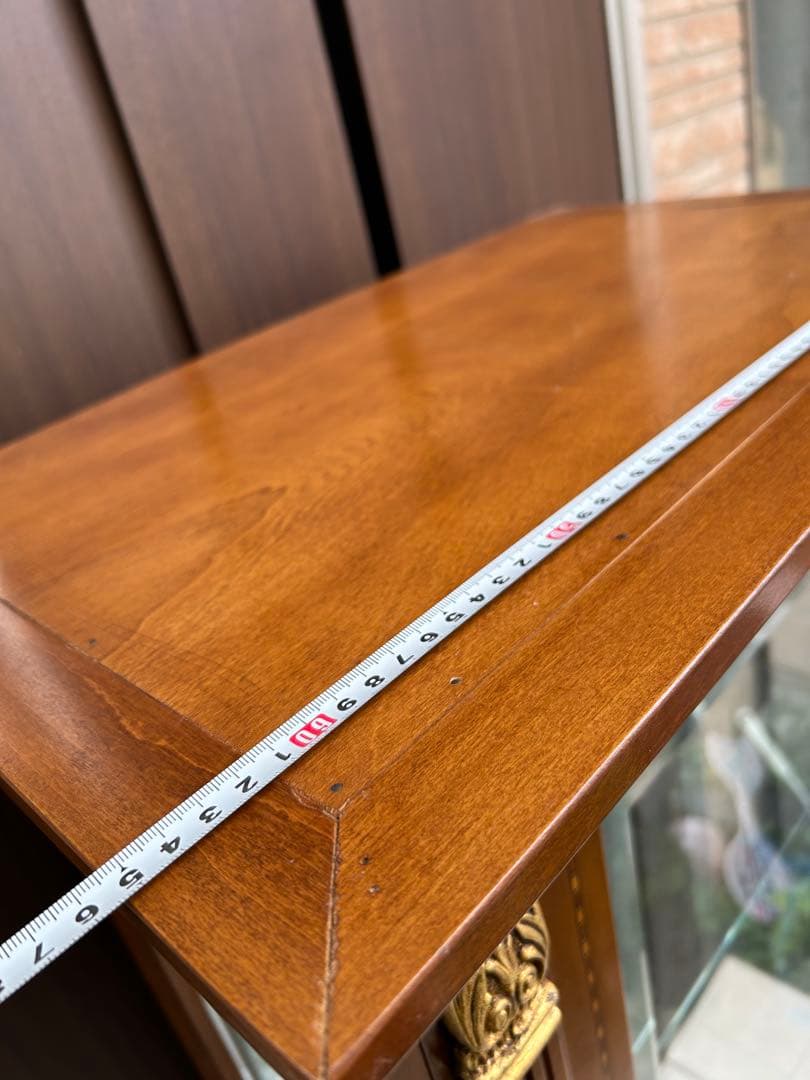 アンティーク　ヴィンテージ　ガラスキャビネット　ディスプレイ　食器棚