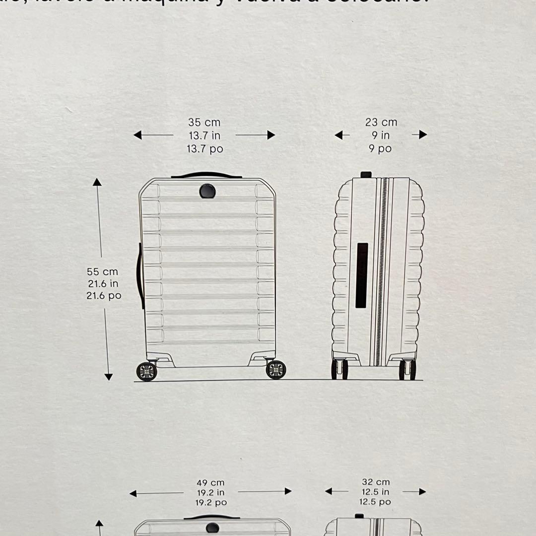 未使用品 デルセー ヘリウムエッジ スーツケース 2個セット 36L/101L