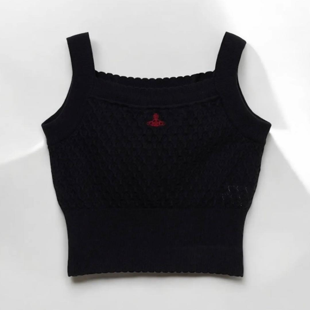 Vivienne Westwood ハートパターンニットキャミソール