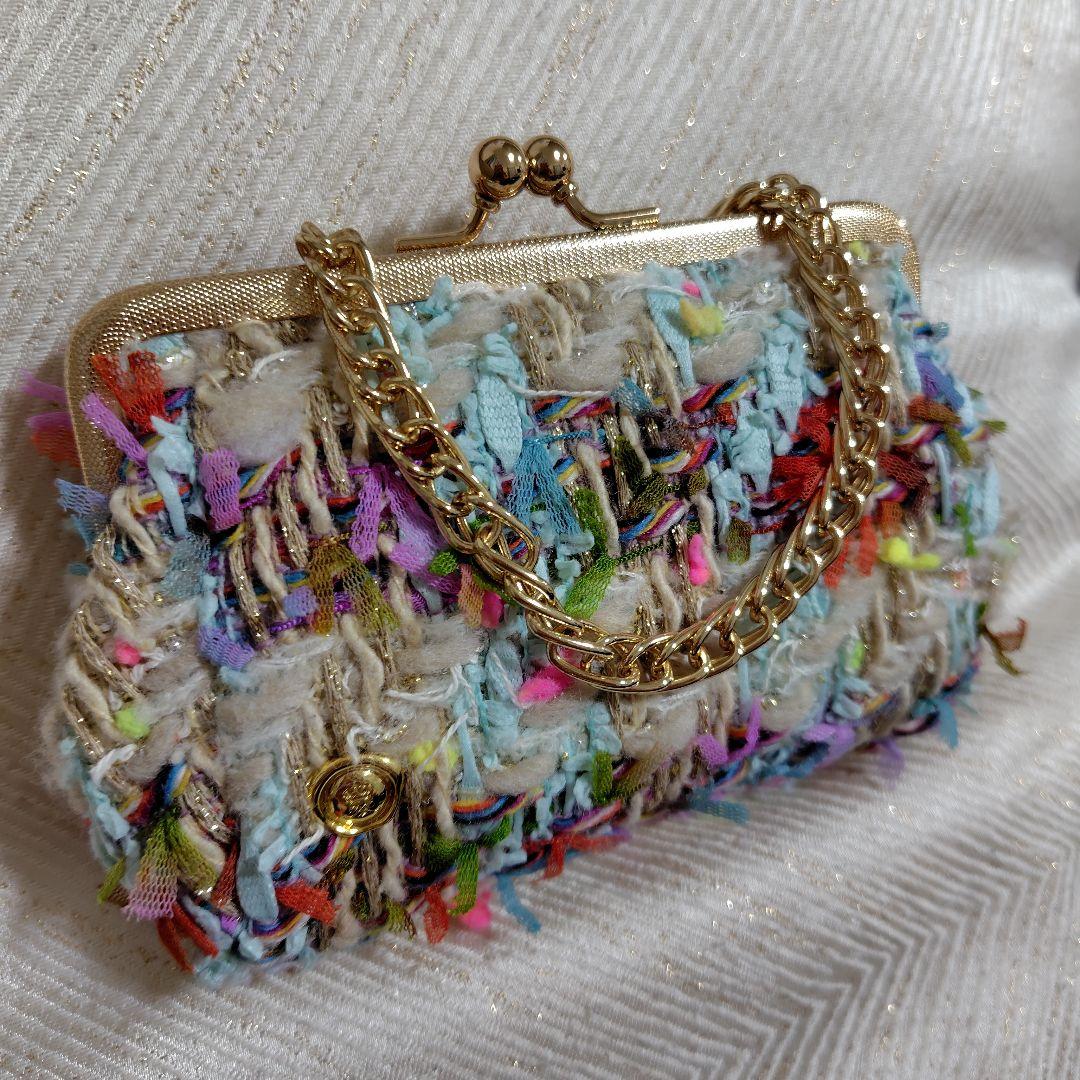 気まぐれ出品☘️ADMJがま口　高級リントンツイード