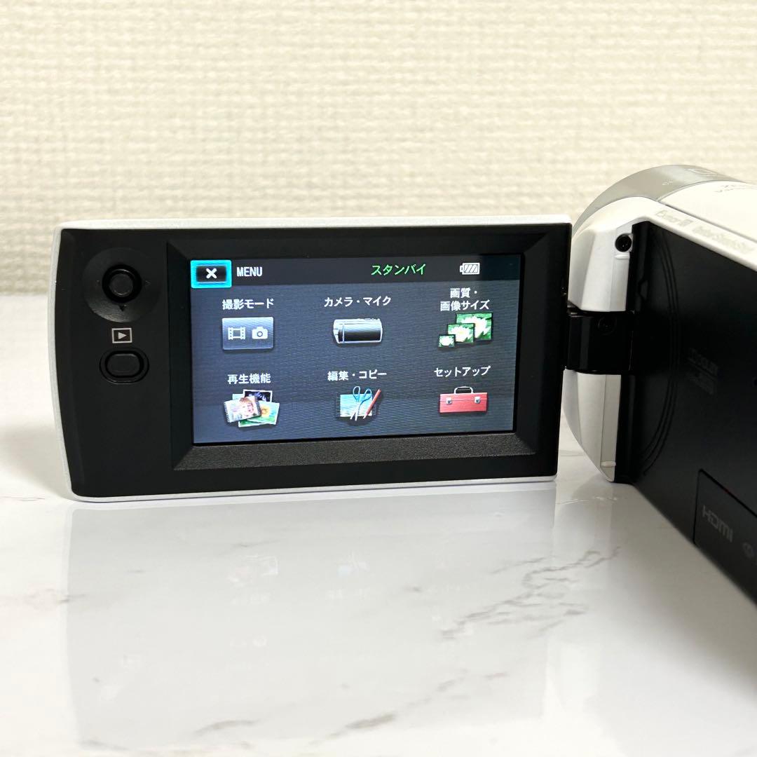 【ほぼ未使用】 SONY HDR-CX470 ビデオカメラ 本体 ホワイト