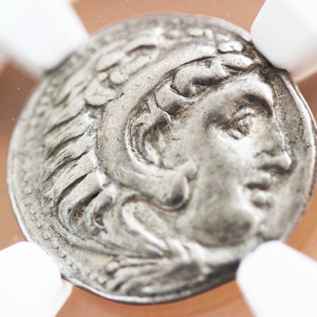 アレクサンドロス3世【VF】 トラキア王国 アレキサンダー大王　ドラクマ銀貨