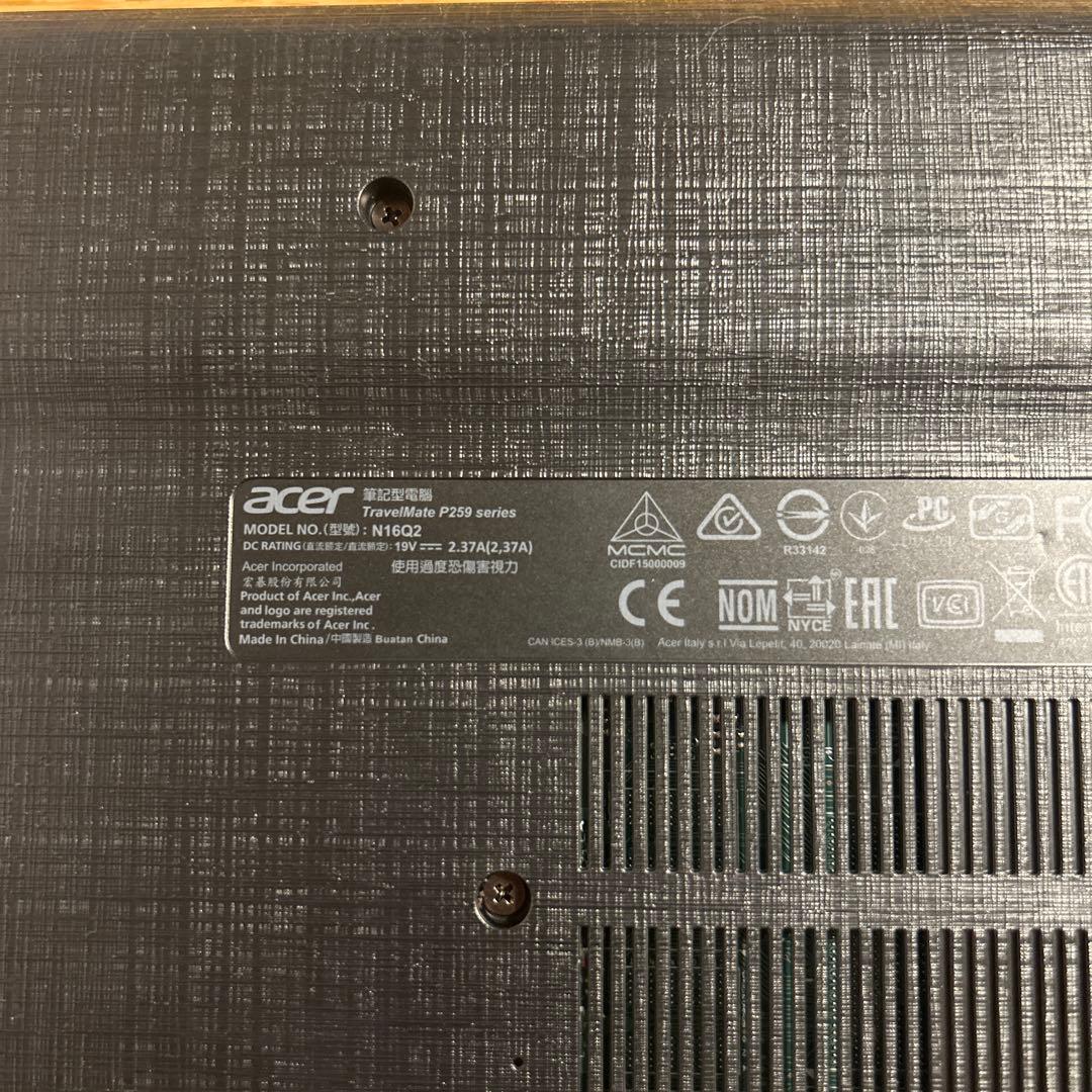 acer TravelMate P259 ノートパソコン / i5-7200U