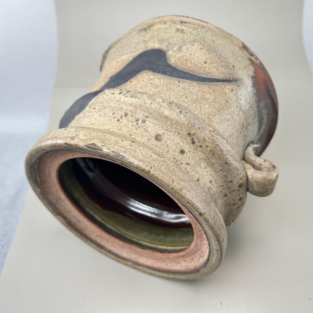 高倉国光 茶道具 水指【小石原焼耳付水指】木箱付き