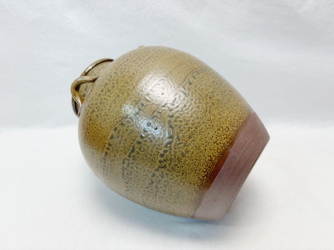 ほぼ未使用 茶道具 尾中窯 市野克明作 丹波焼 茶壺 飾壺 陶印 共箱