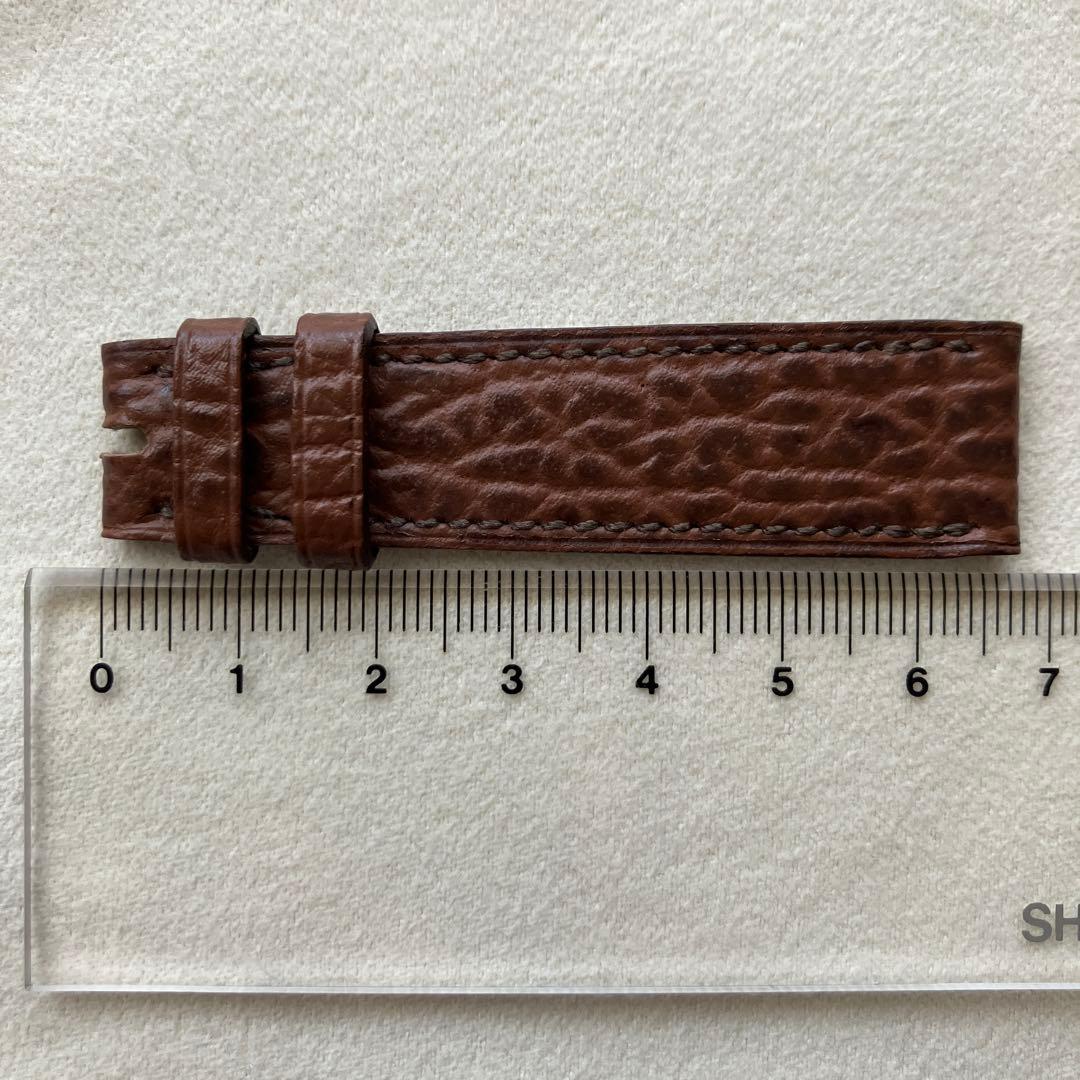 エルメス HERMES 腕時計用純正レザーベルト　幅17㎜　ブラウン　尾錠社外品