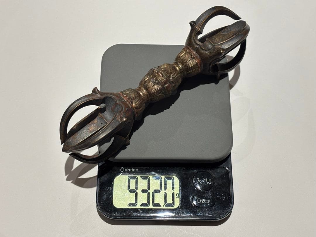 時代物「金銅五鈷杵」鎌倉時代作 一口|金剛杵 真言宗 高野山 仏具 仏教美術