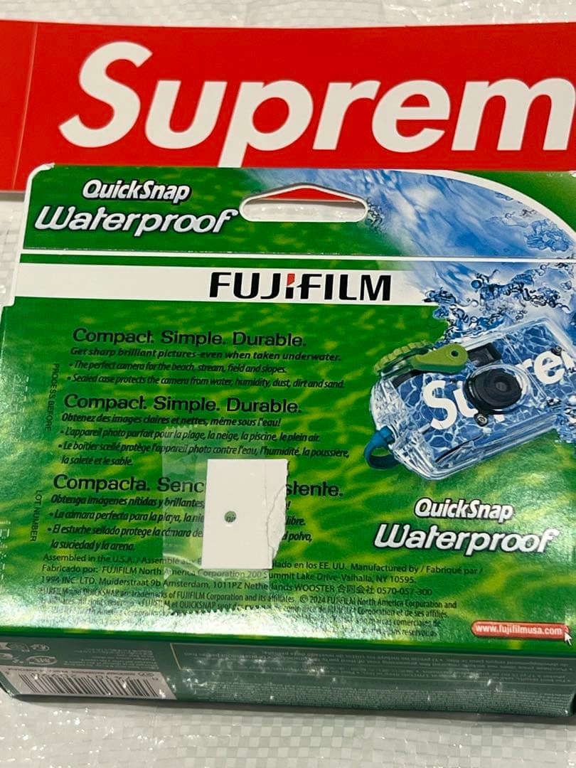 Supreme FujiFilm Waterproof Camera 使い捨て