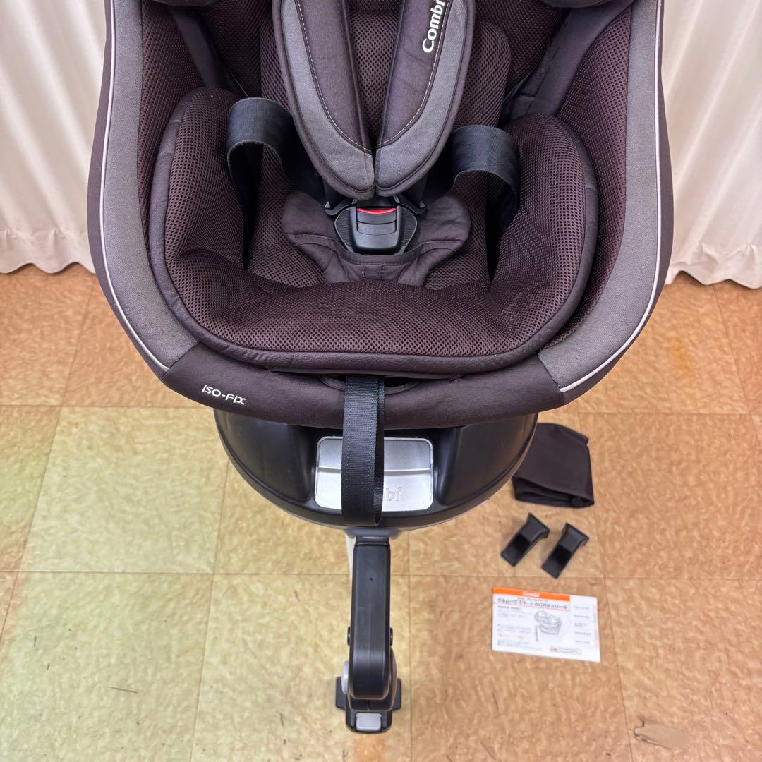 クリーニング済☆綺麗☆コンビ　新生児OK　クルムーヴ　スマート　ISOFIX　全
