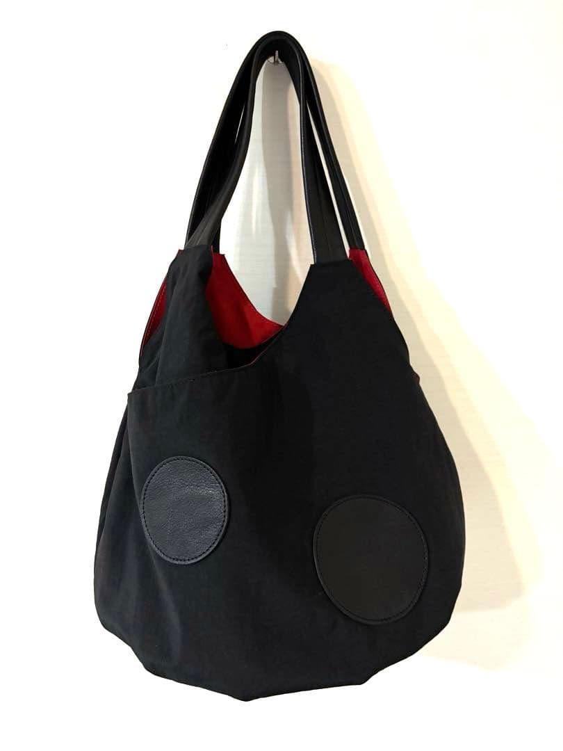 美品☆クレッシェント黒いショルダーバッグ