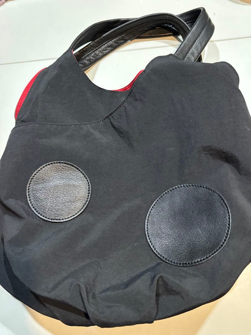 美品☆クレッシェント黒いショルダーバッグ