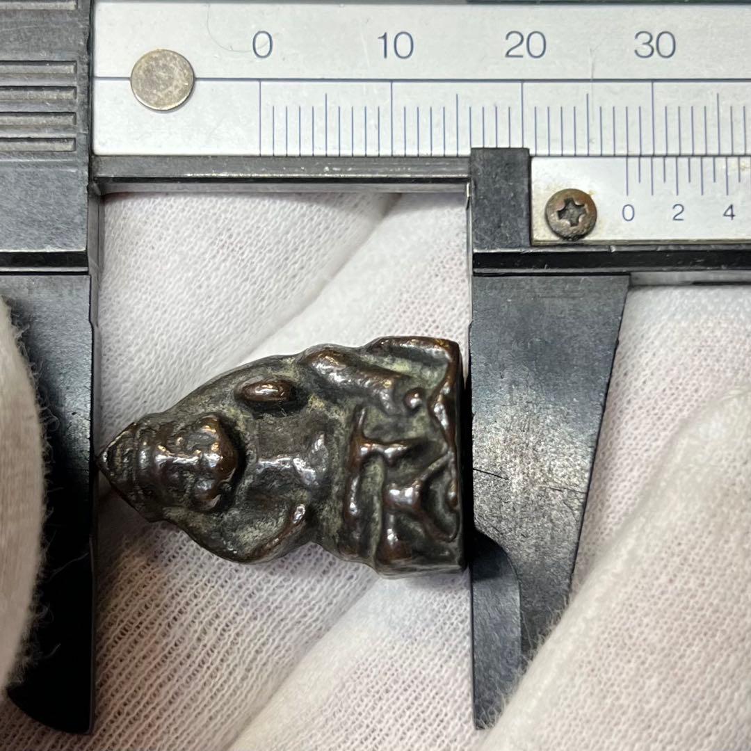 ◎古道具 庵々◎江戸時代 古銅製 恵比寿像 2.8cm 懐中仏◎豆仏 兜仏 仏像