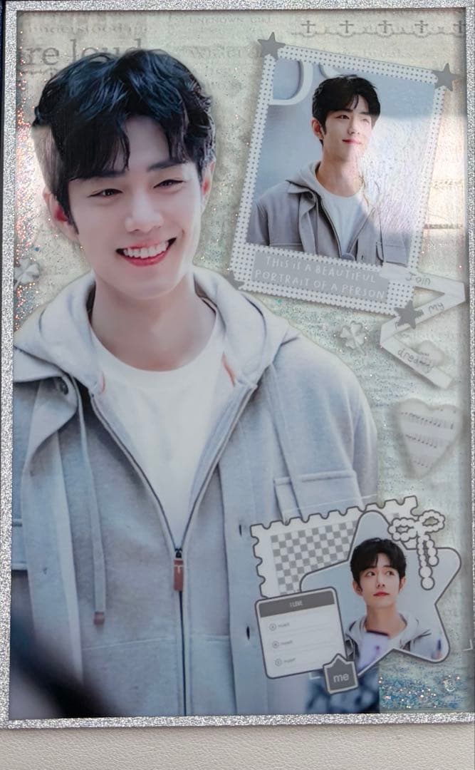 肖戦 新作 A5流砂アクリル特殊加工色纸 デザイン　6点セット❣️確認用❣️0110