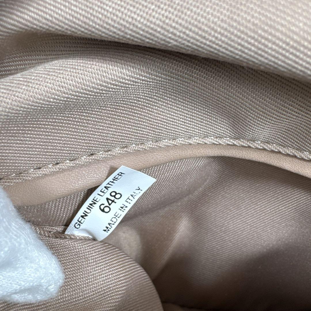 GIANNI CHIARINI アリファ M ショルダーバッグ ホワイト レザー